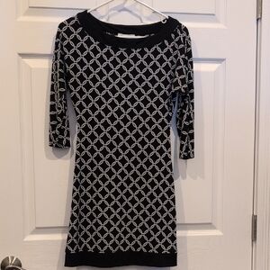 NWOT Black and White Patterned Dress